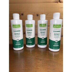 LOT 4 Medline Remedy Essentials CLEANSE Shampoo & Body Wash Hypoallergenic New
